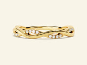 Twisted Vine Wedding Band