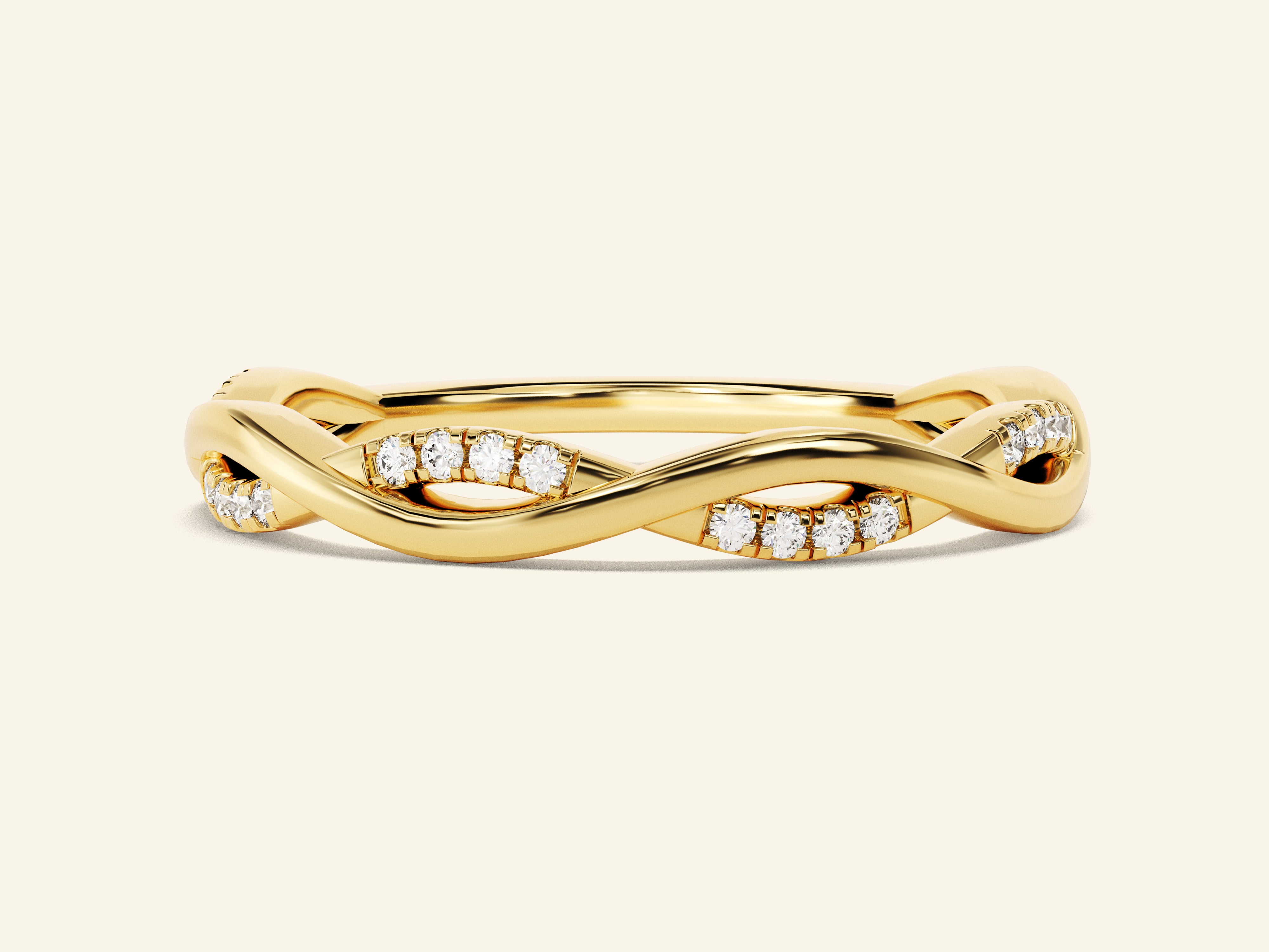 Twisted Vine Wedding Band