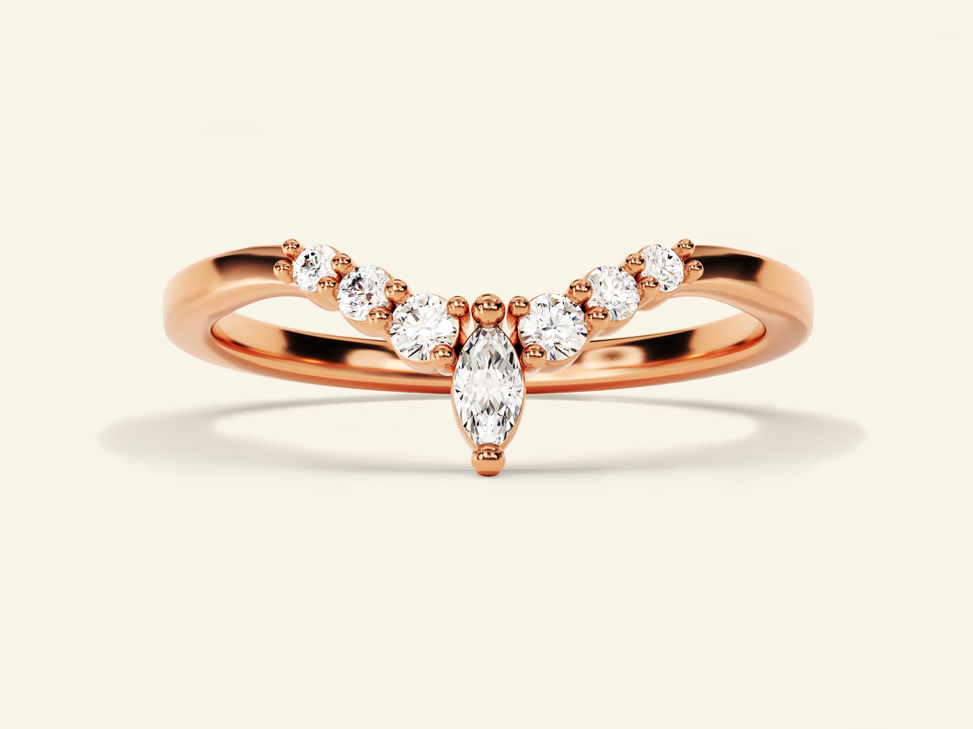 Vintage Marquise Wedding Band