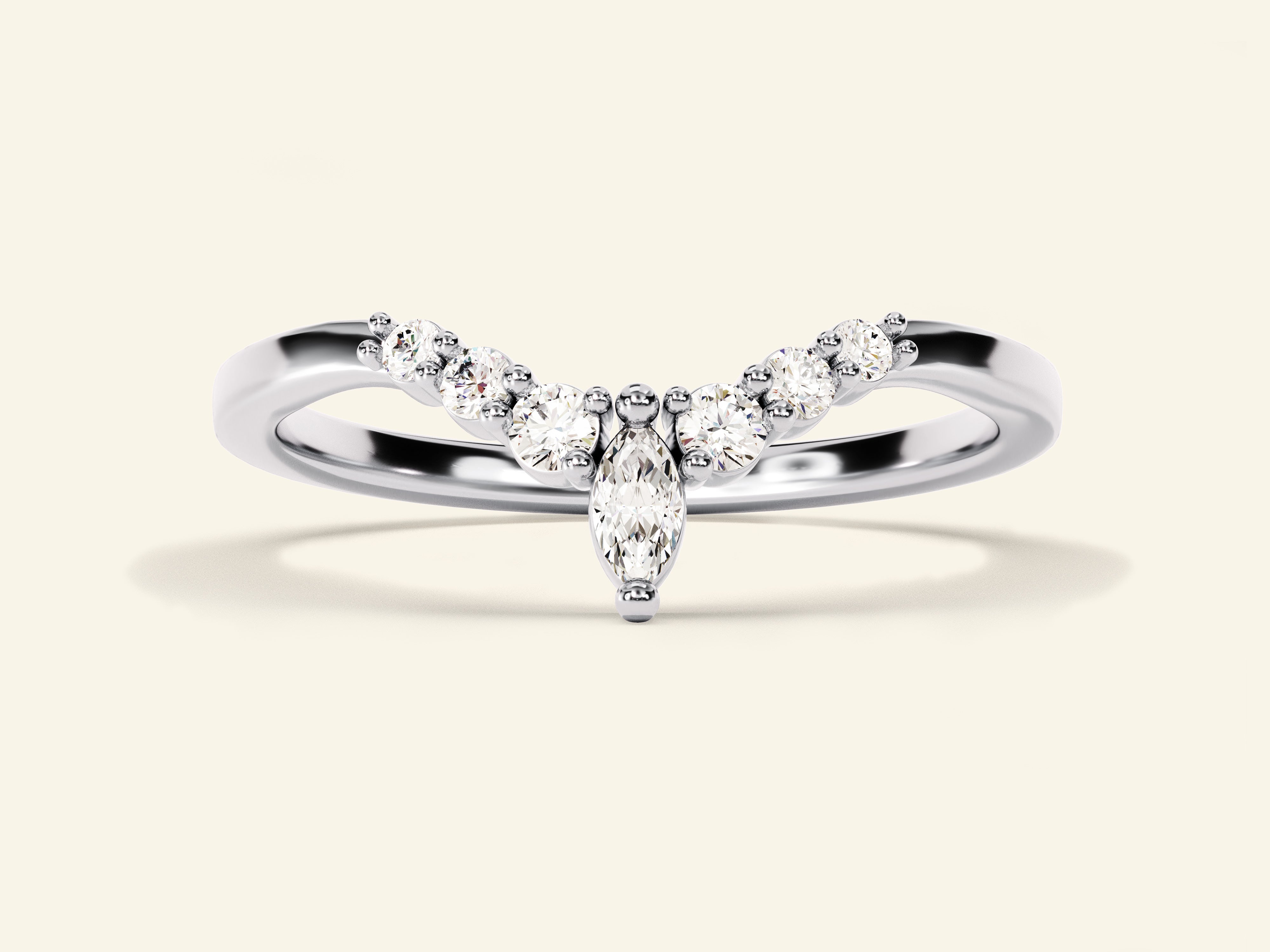 Vintage Marquise Wedding Band