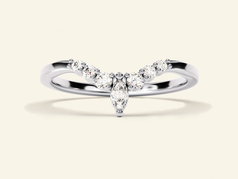 Vintage Marquise Wedding Band