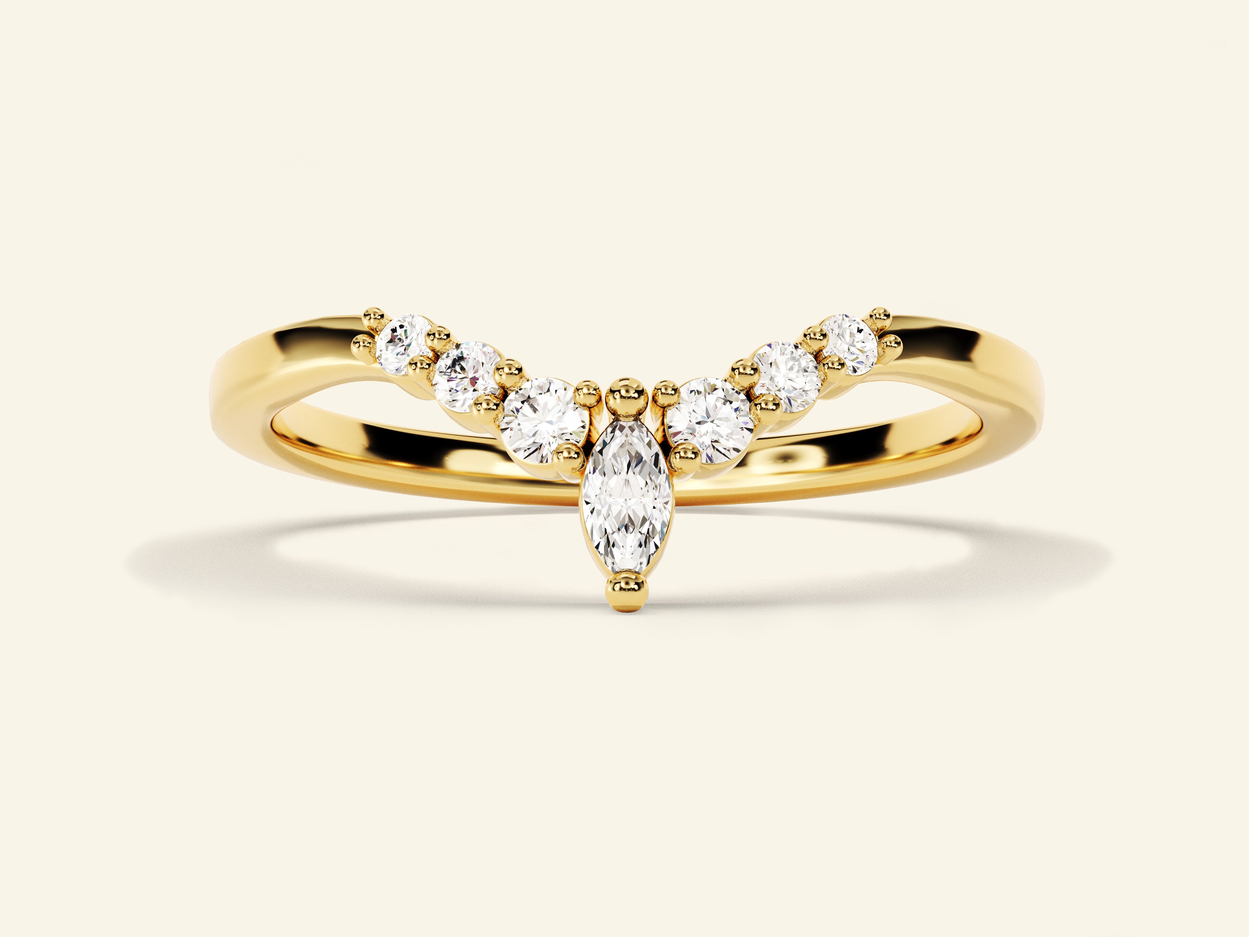 Vintage Marquise Wedding Band