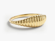 Wavy Horizon Signet Ring