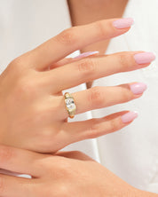 Bold Oval Dome Promise Ring