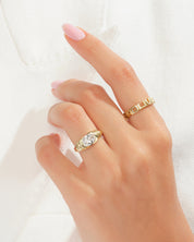 Bold Oval Dome Promise Ring