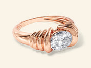 Oval Gemstone Promise Ring