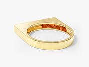 Modern Bar Signet Ring