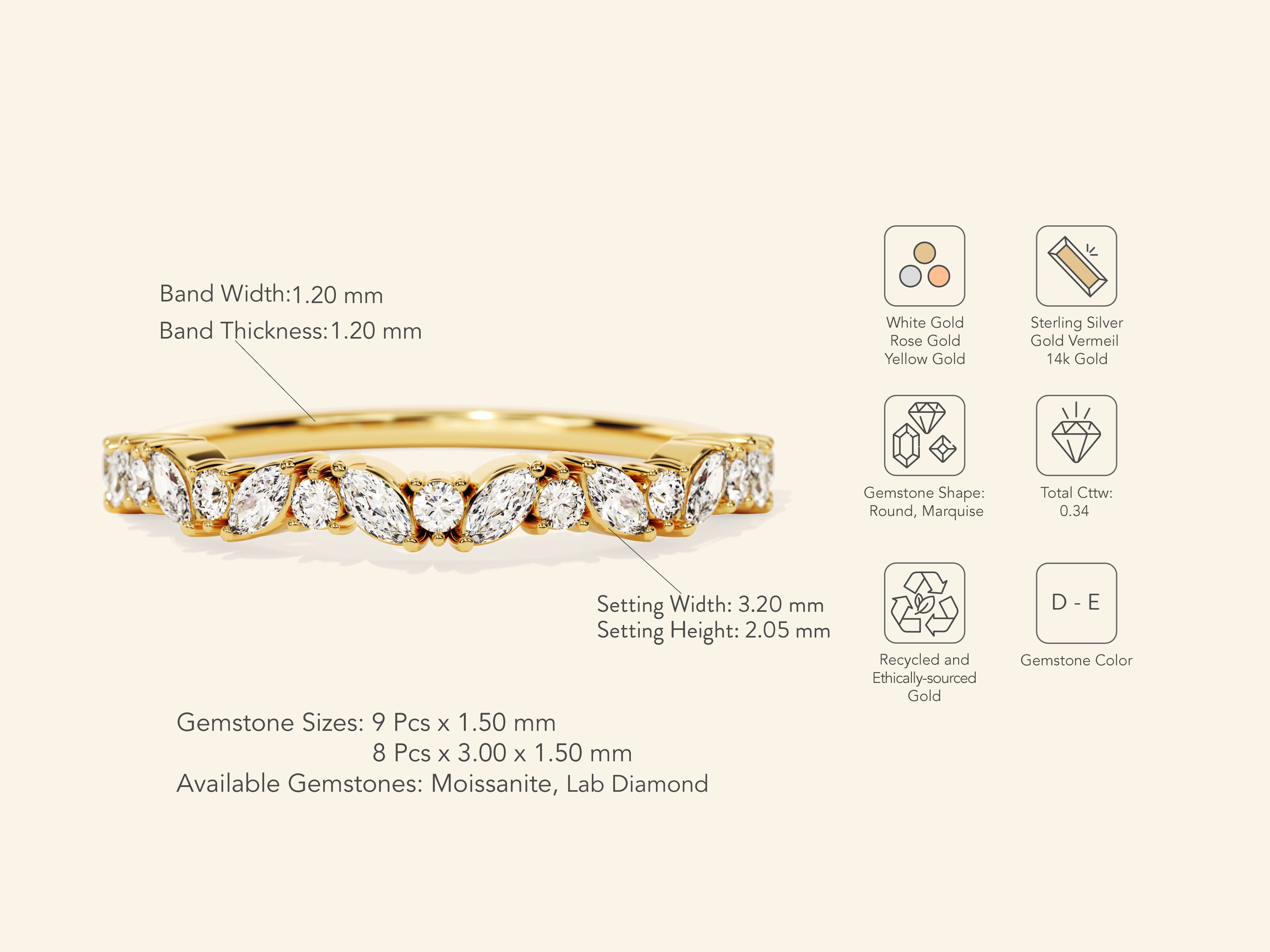 Floating Wedding Band