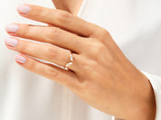 Open Marquise Cluster Wedding Band