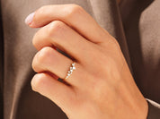 Floating Cluster Wedding Band