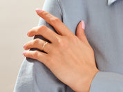 Tiny Cluster Wedding Band