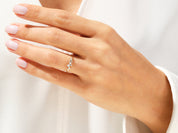 Floating Cluster Wedding Band