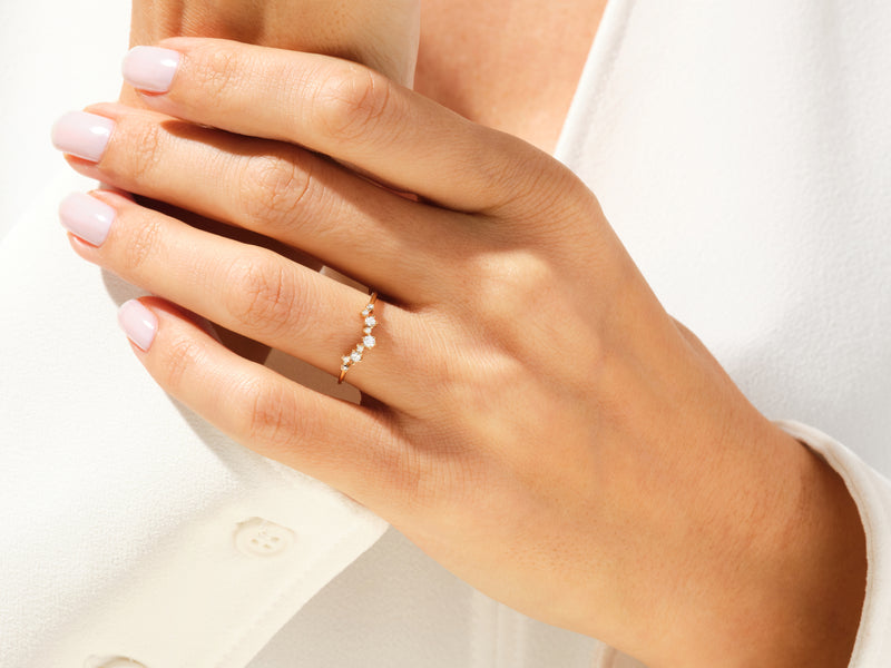 Chevron Wedding Band