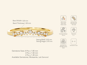 Petite Curve Wedding Band