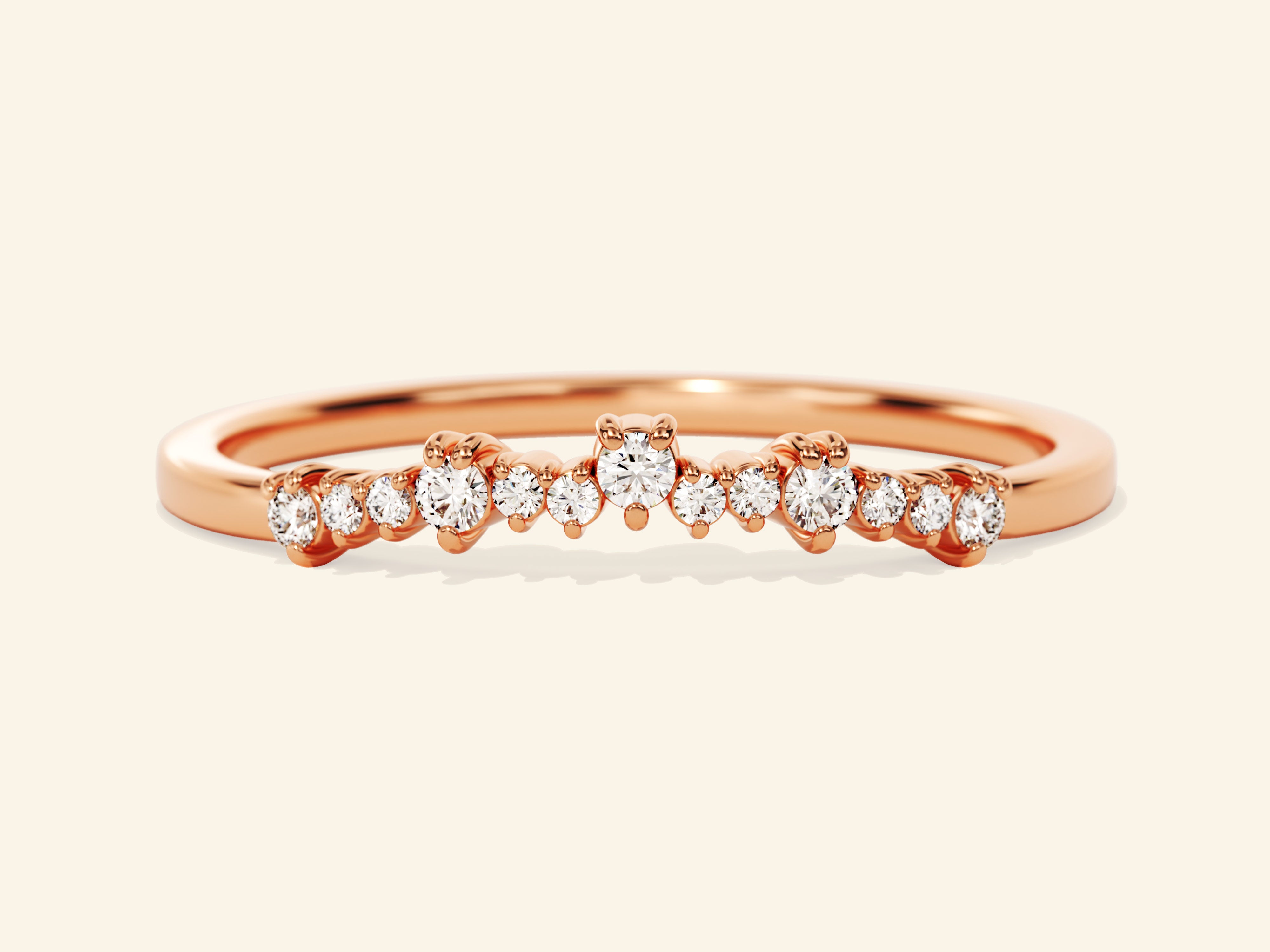 Petite Curve Wedding Band