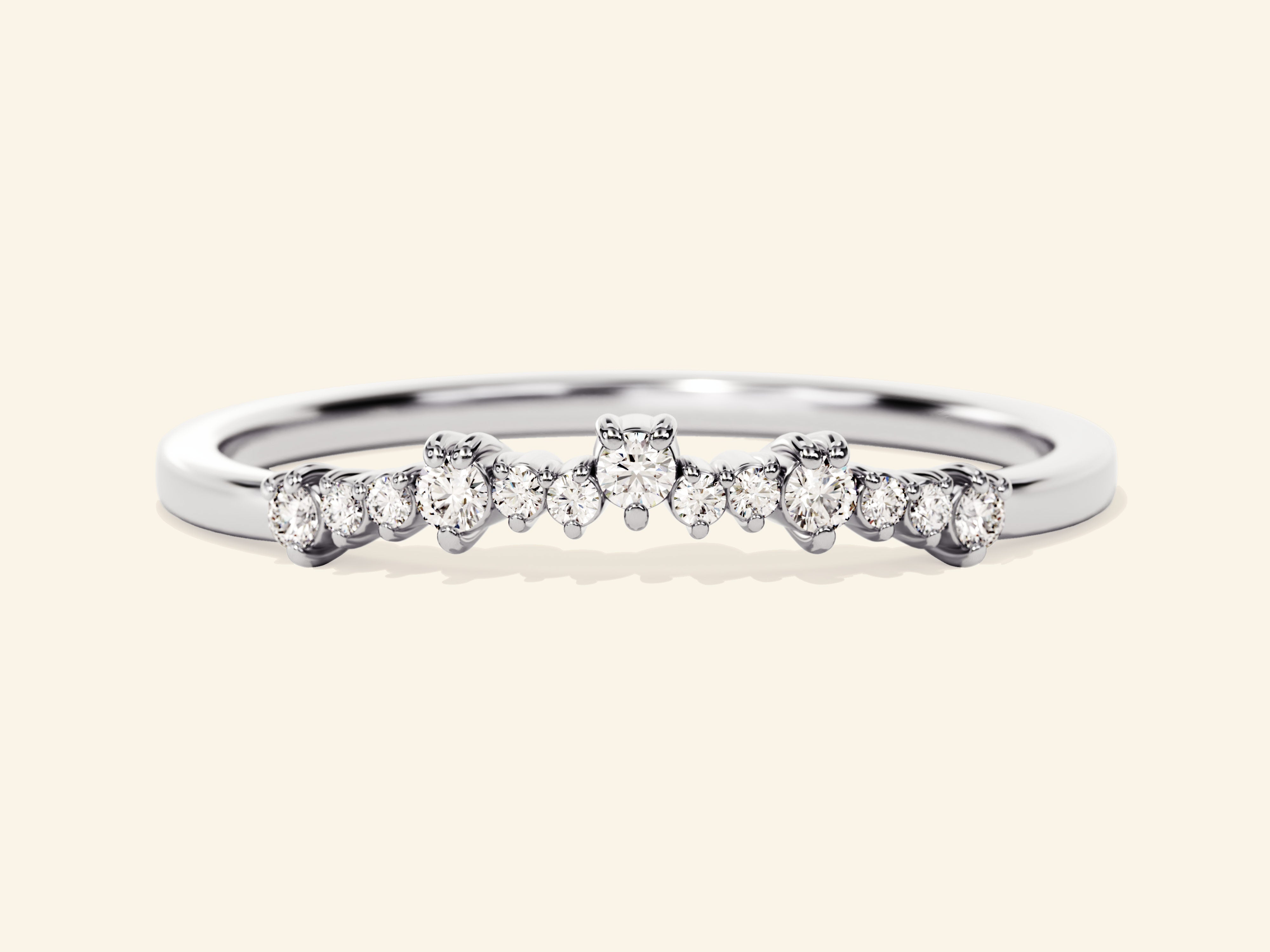 Petite Curve Wedding Band