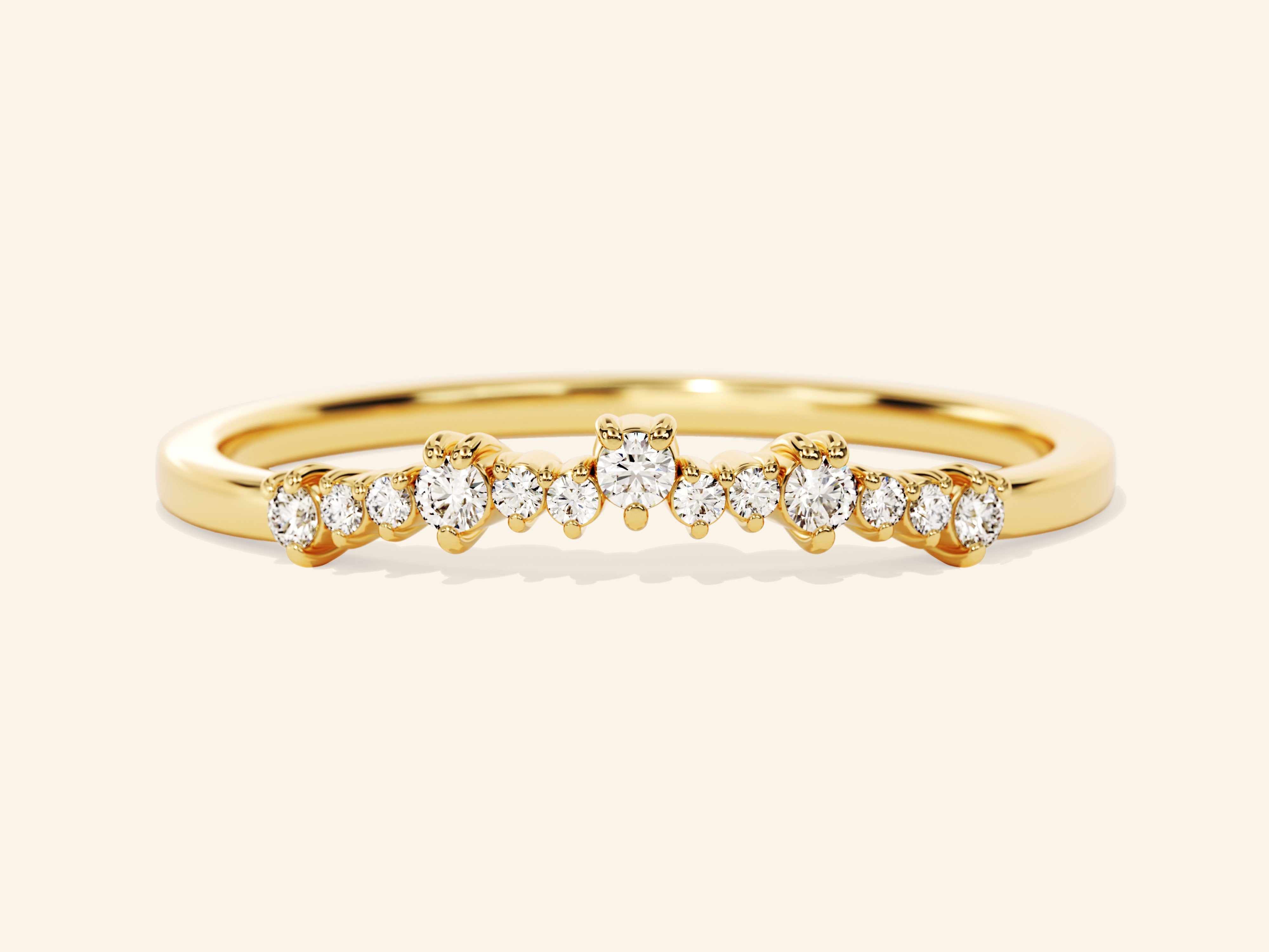 Petite Curve Wedding Band