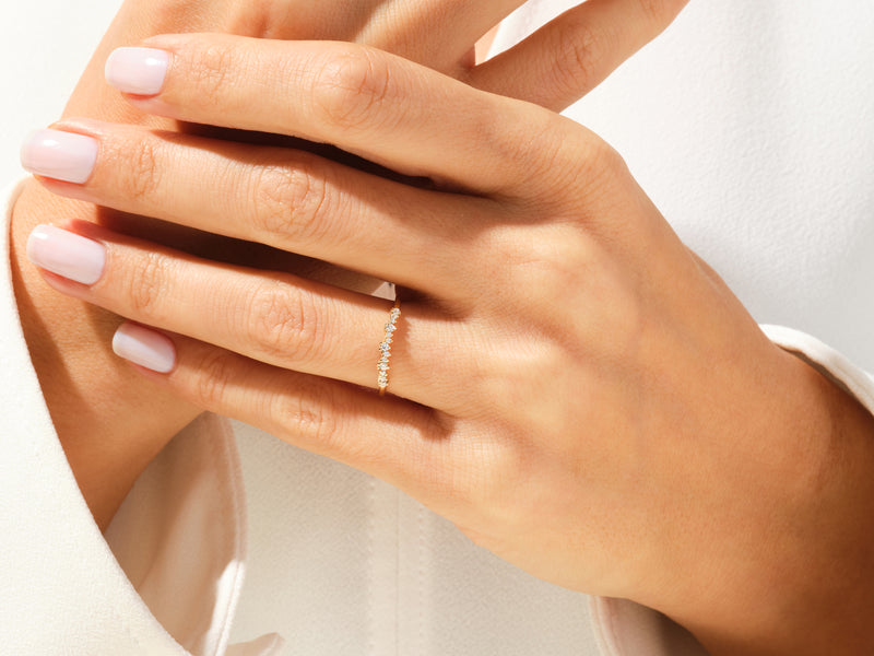 Petite Curve Wedding Band