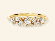 Vintage Cluster Wedding Band
