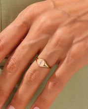 Six Star Signet Ring