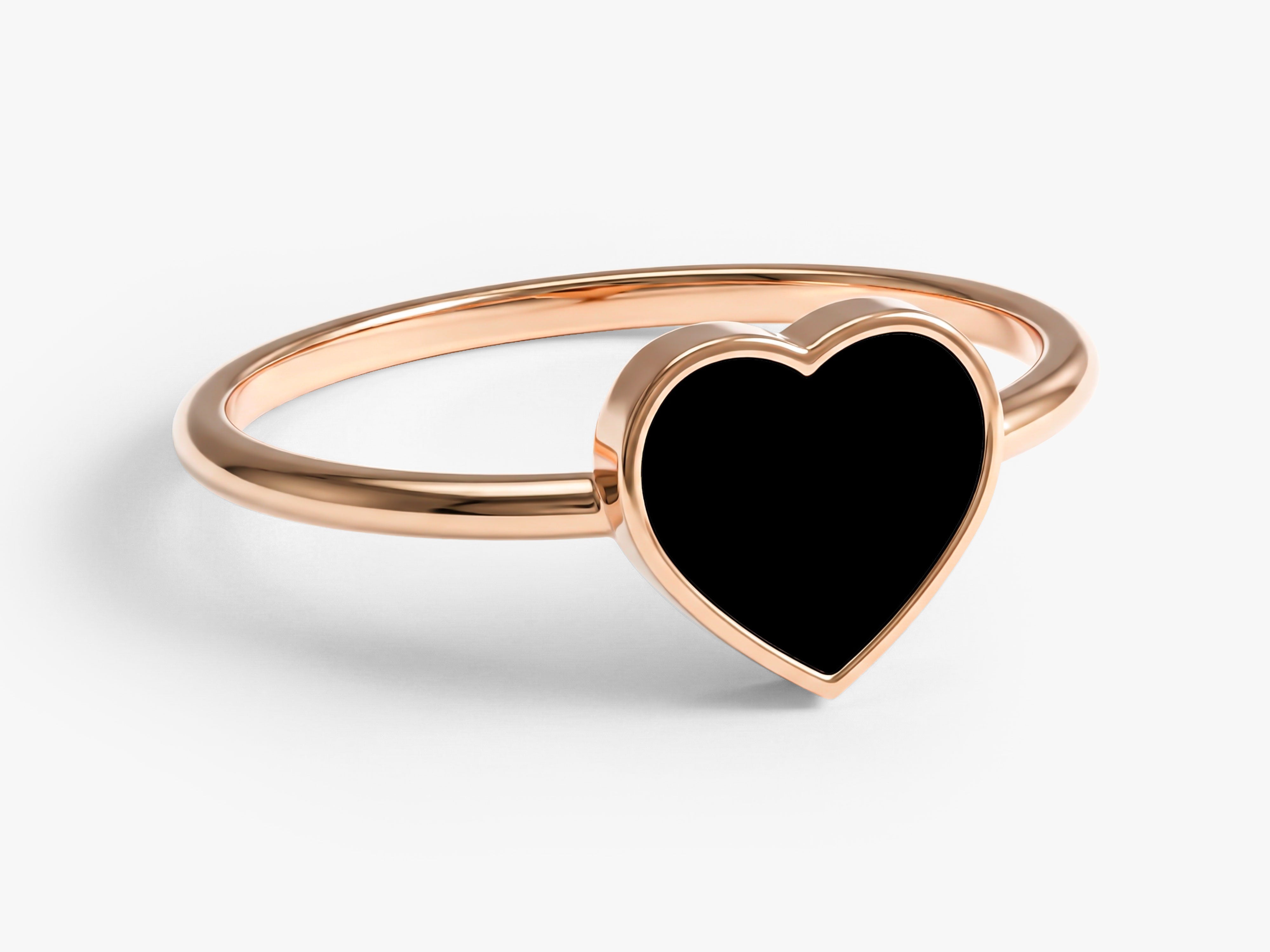 Midnight Heart Ring
