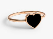 Midnight Heart Ring