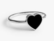 Midnight Heart Ring