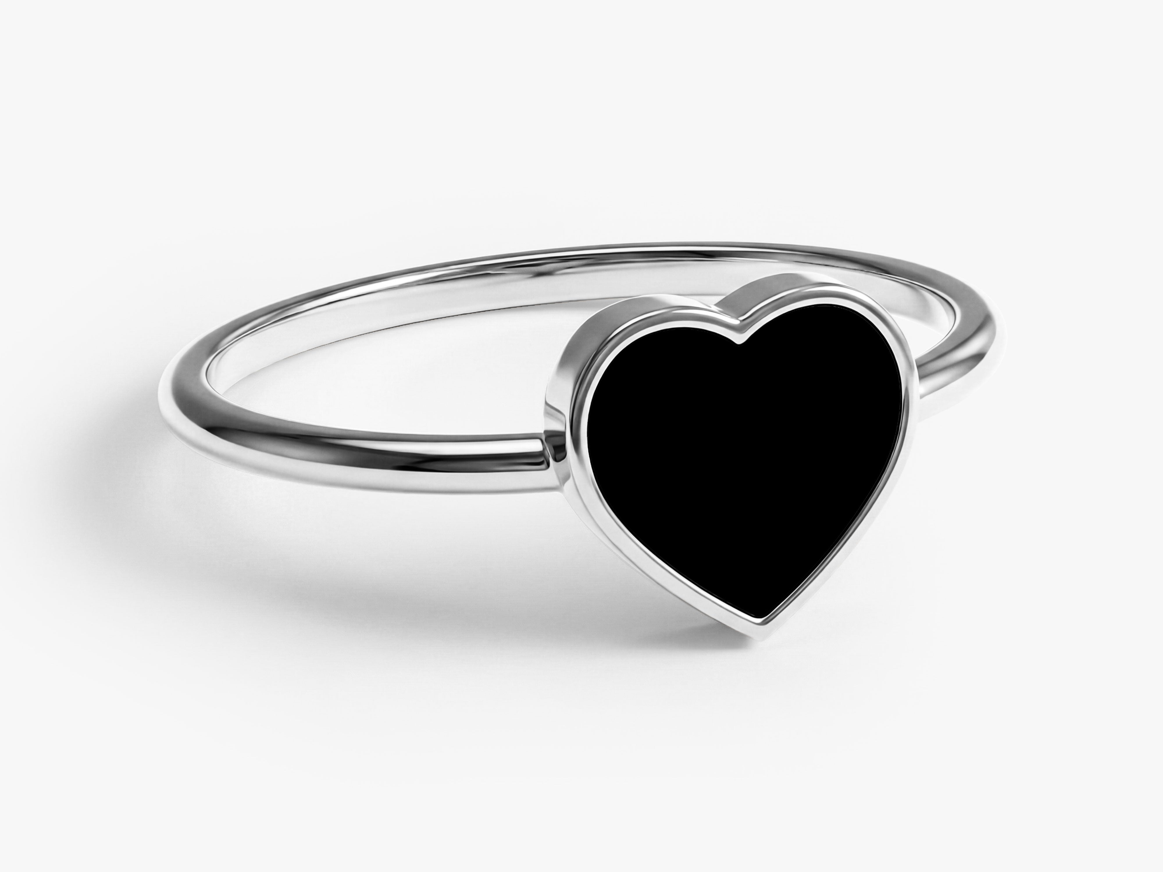 Midnight Heart Ring