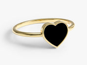 Midnight Heart Ring