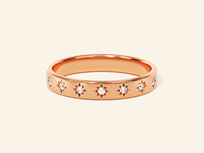 Half Eternity Star Ring