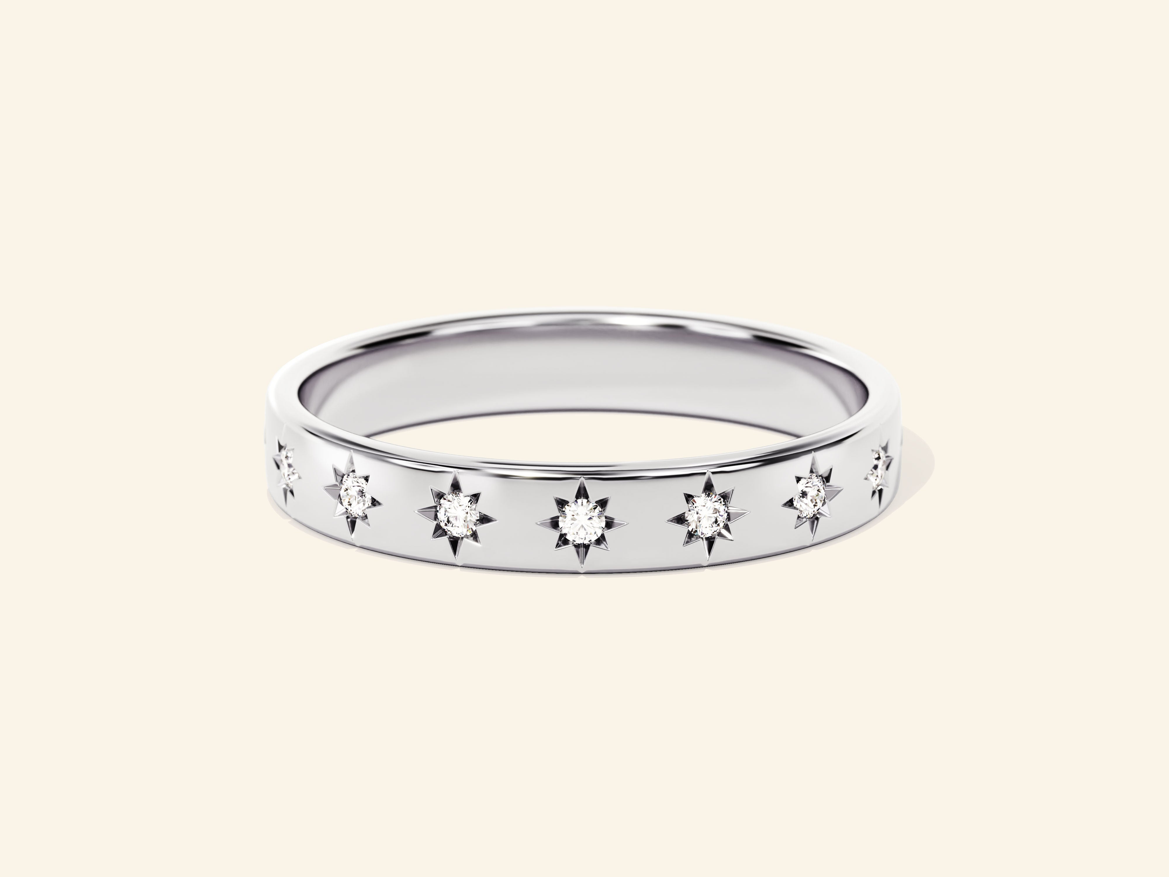 Half Eternity Star Ring