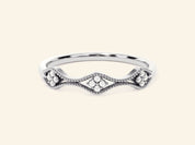 Milgrain Curved Ring