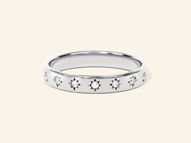 Half Eternity Star Ring
