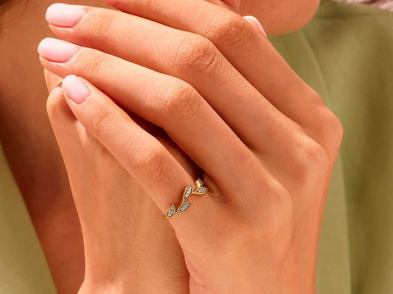 Flower Leaf Ring
