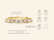 Multi Stone Wedding Band