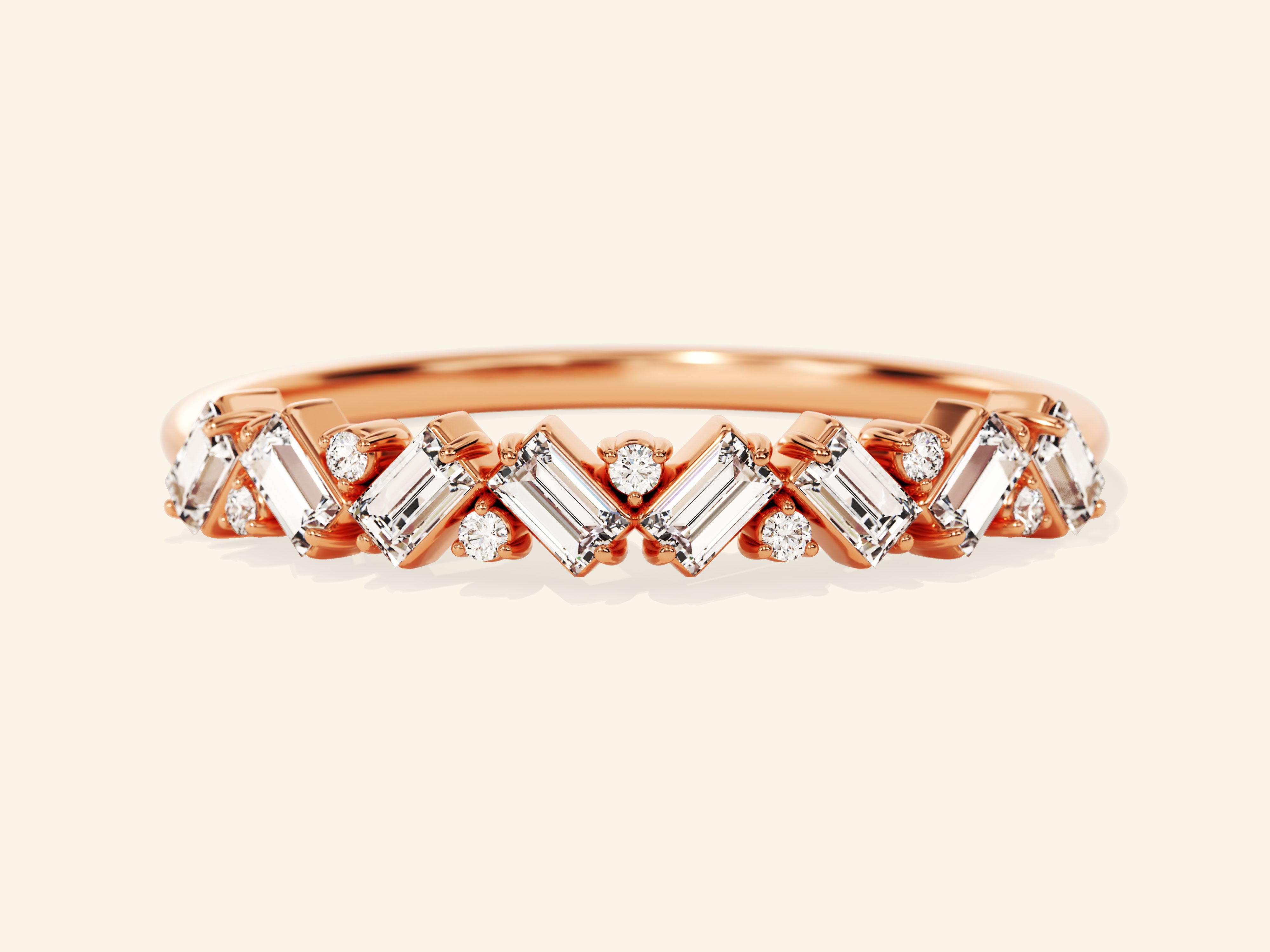 Multi Stone Wedding Band