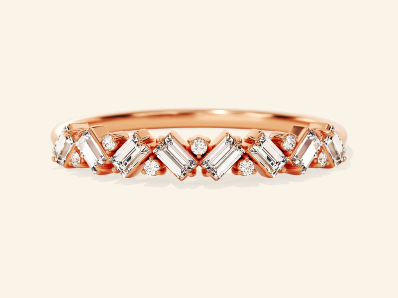 Multi Stone Wedding Band