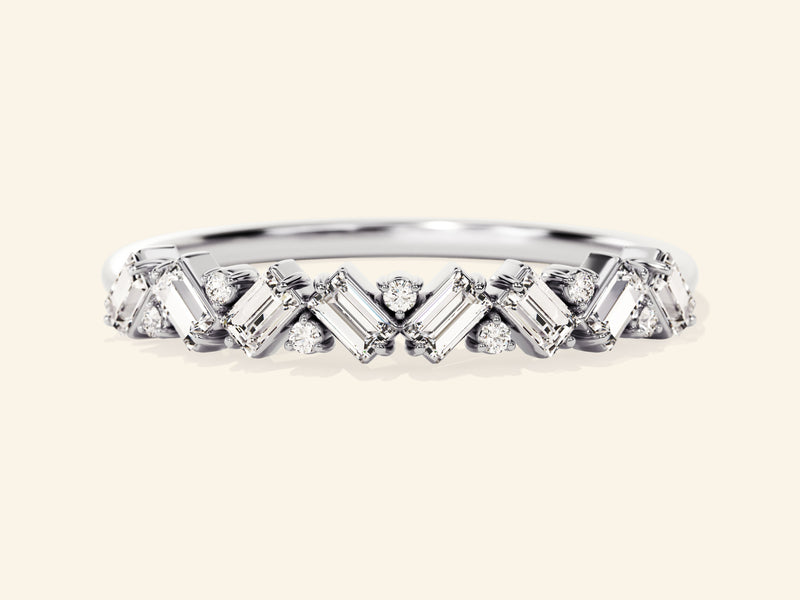 Multi Stone Wedding Band
