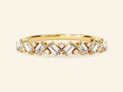 Multi Stone Wedding Band