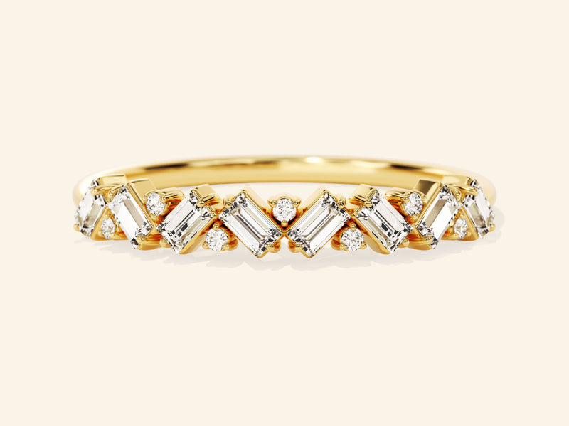 Multi Stone Wedding Band