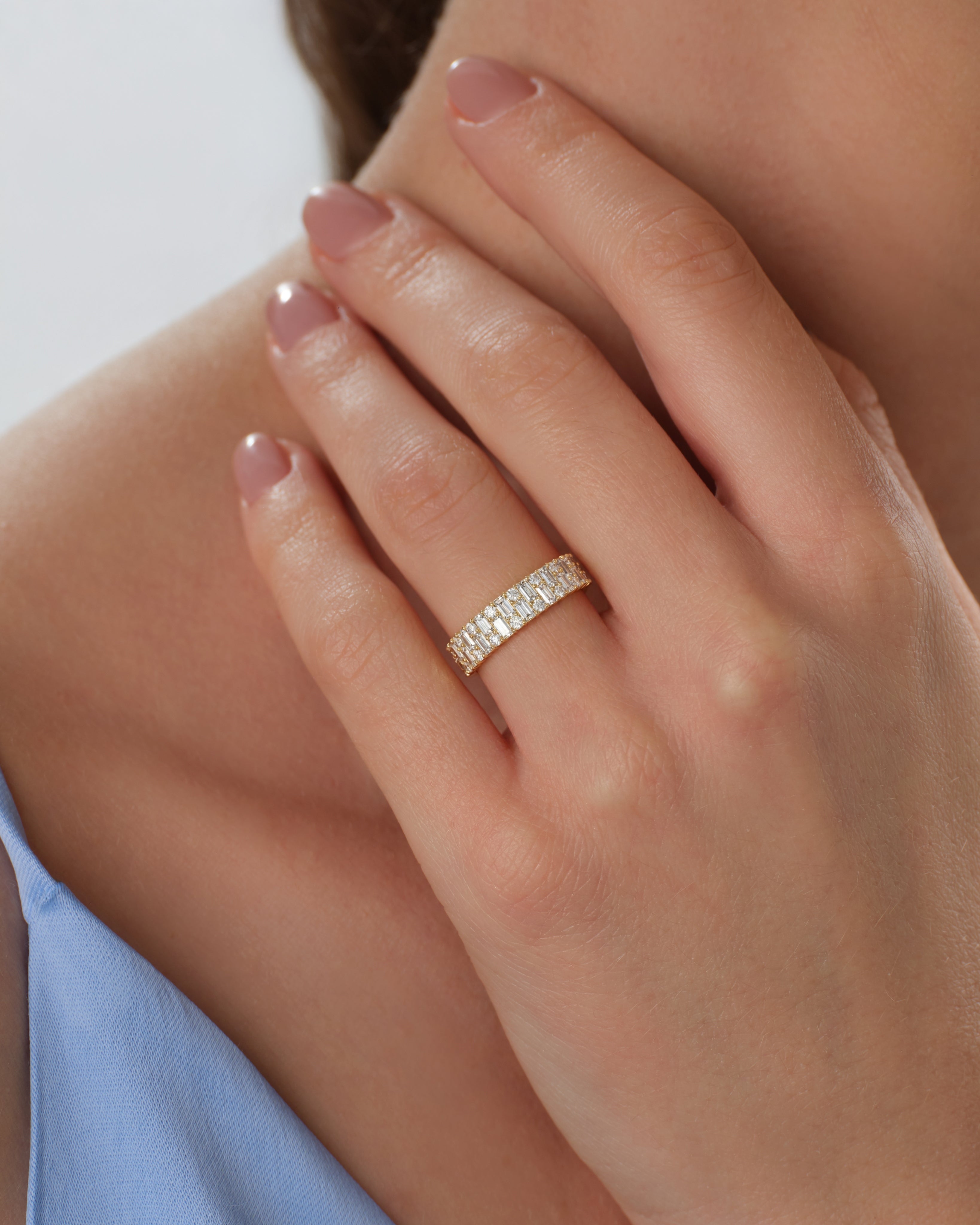 Double Row Wedding Band (1.10 CT TW)