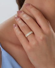 Double Row Wedding Band (1.10 CT TW)