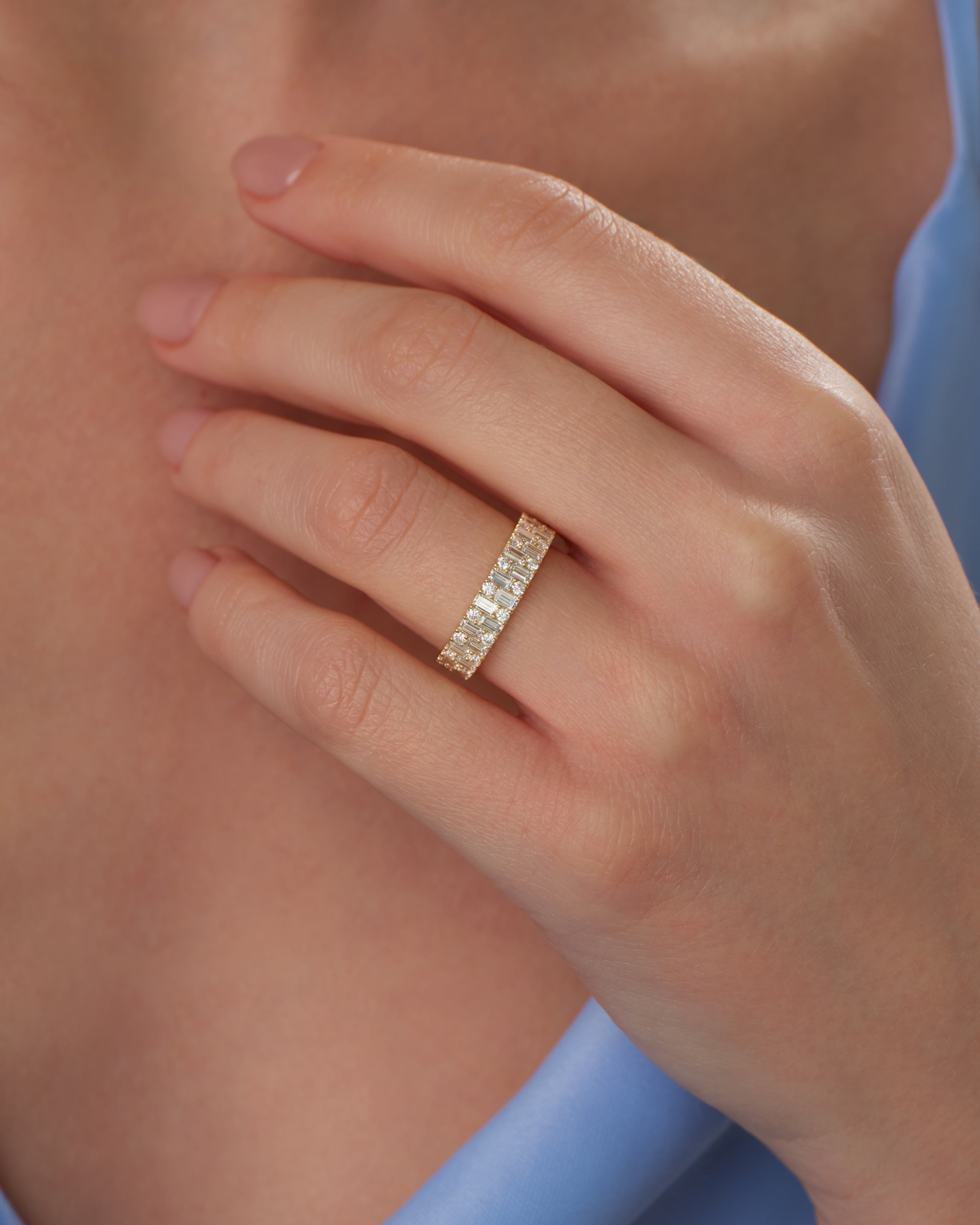 Double Row Wedding Band (1.10 CT TW)