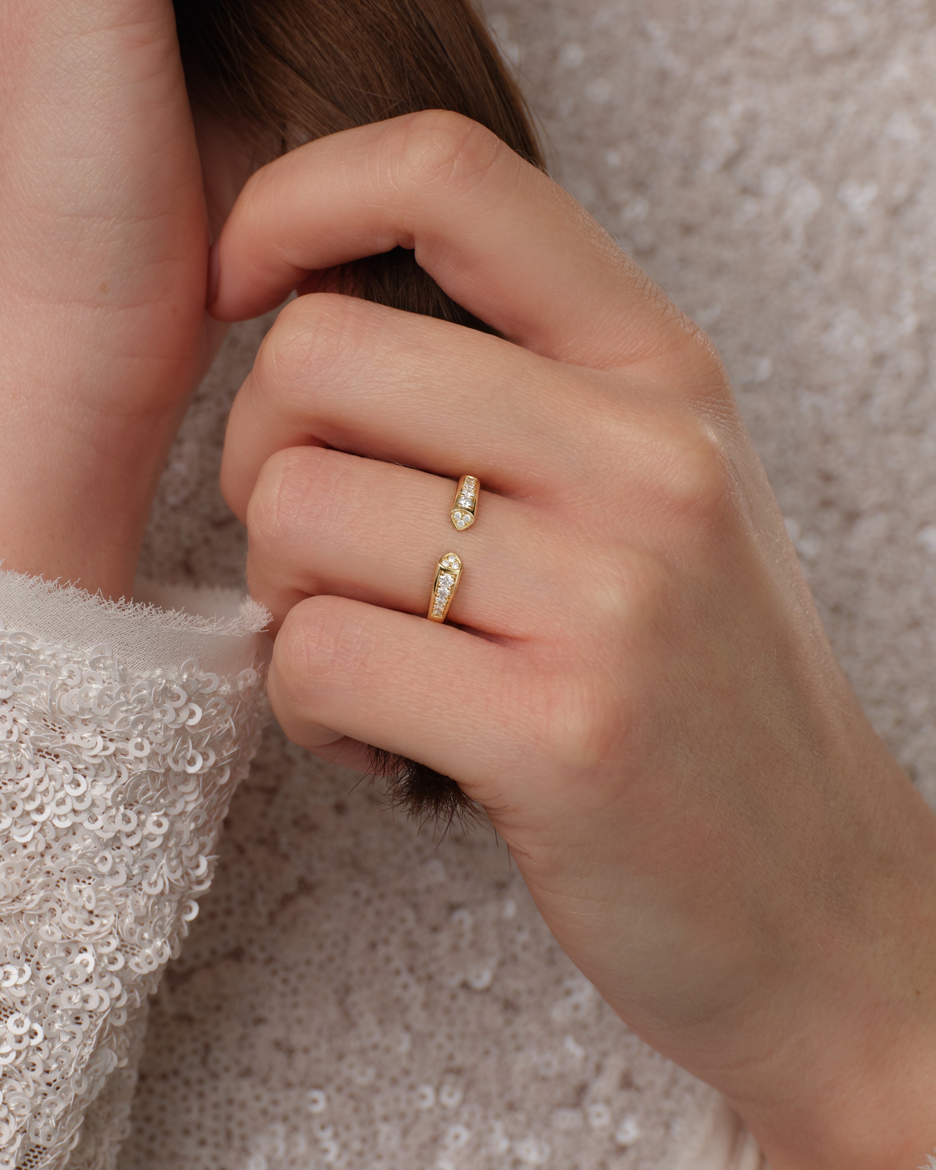 Milgrain Open Wedding Band (0.20 CT TW)