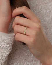 Milgrain Open Wedding Band (0.20 CT TW)
