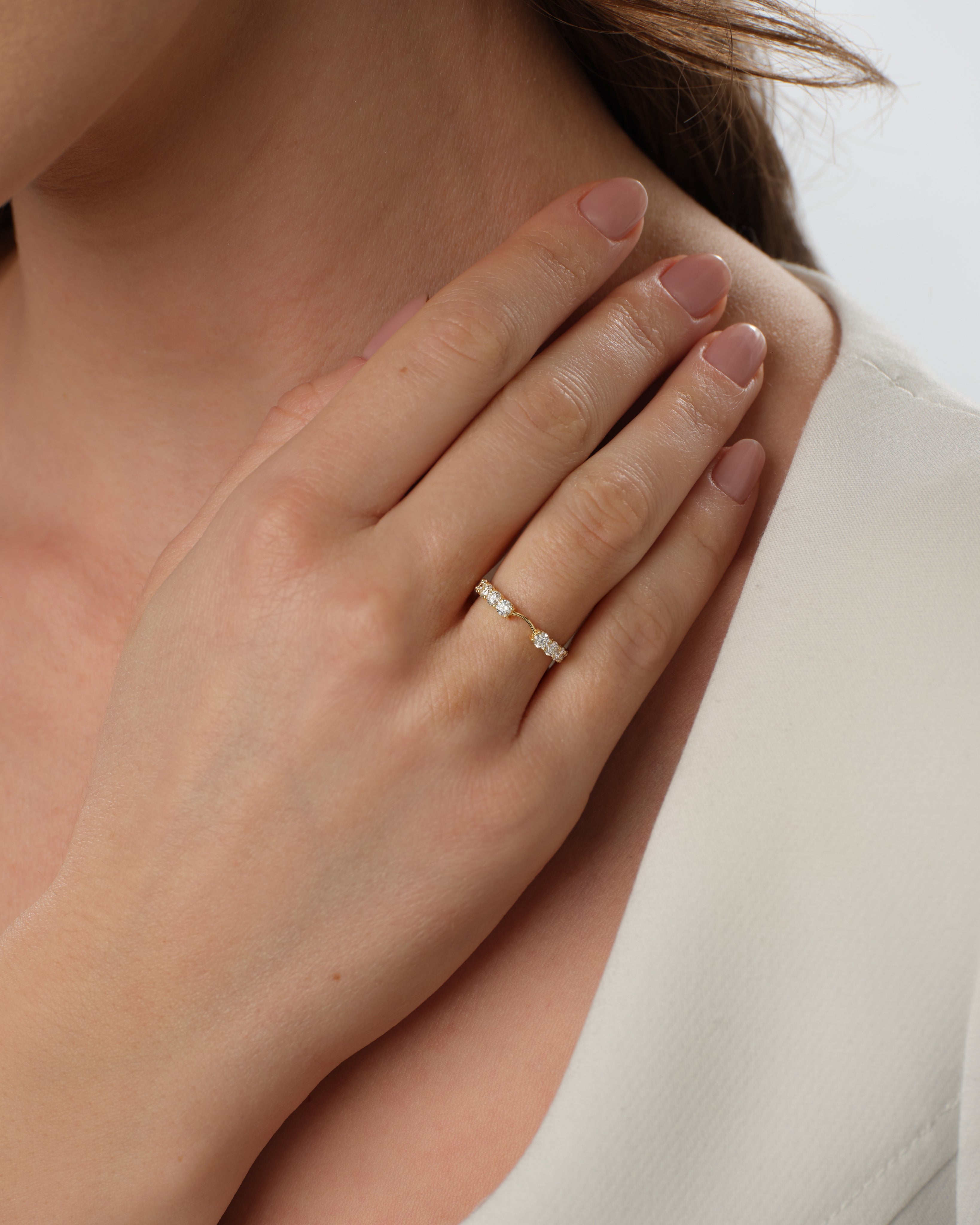 Aura Nesting Wedding Band (0.80 CT TW)