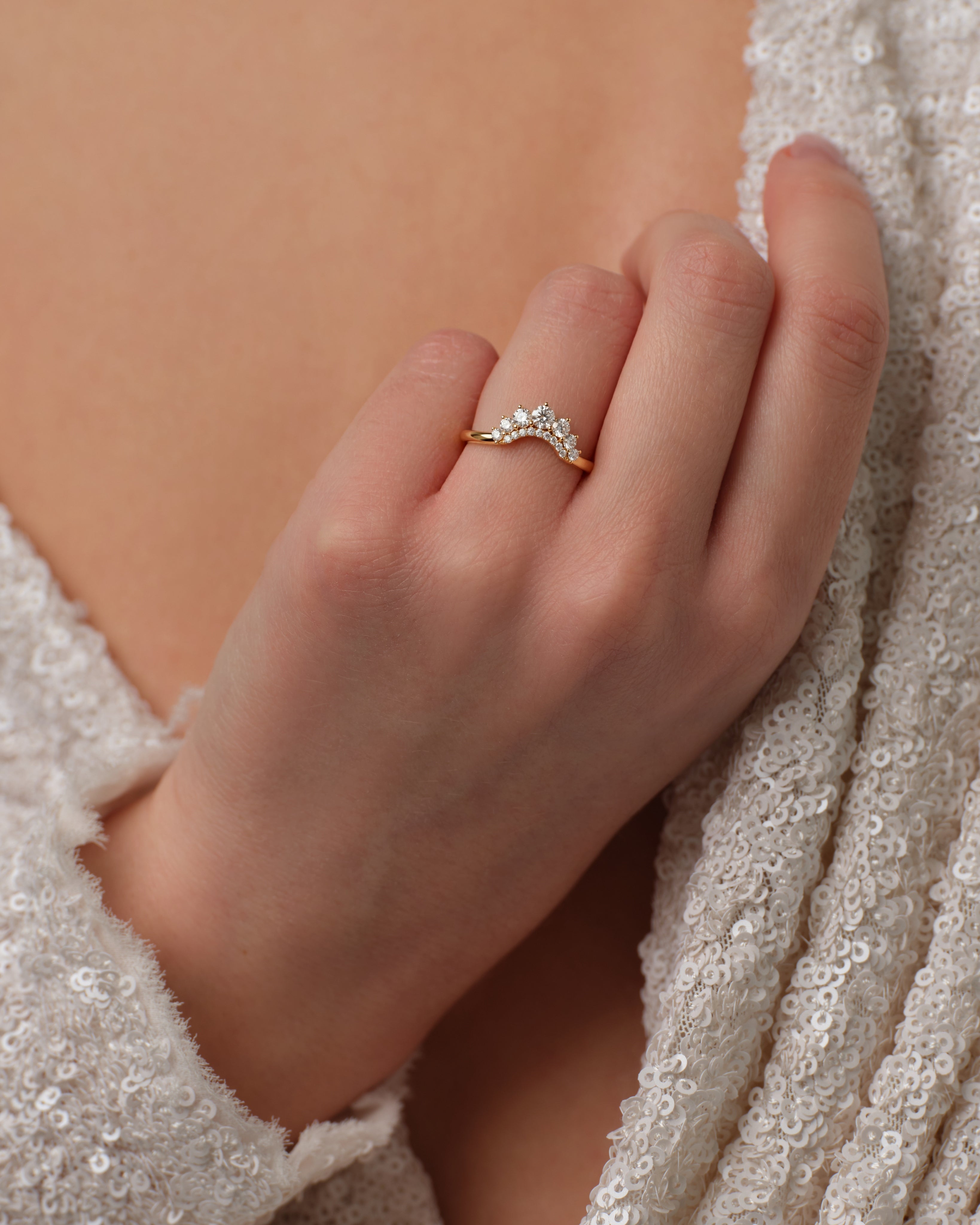 Pave Accent Wedding Band (0.35 CT TW)