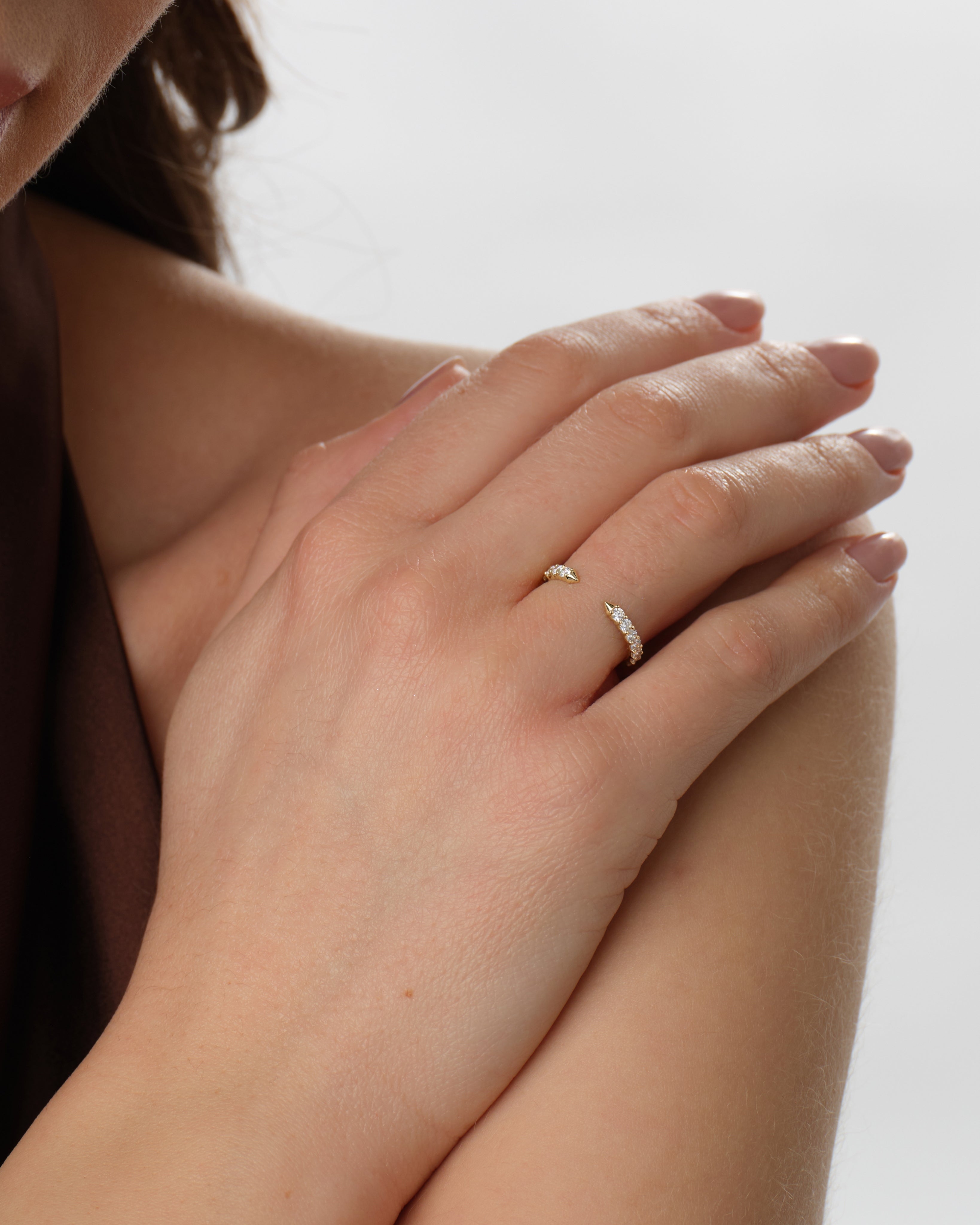 Embedded Cuff Wedding Band (0.35 CT TW)