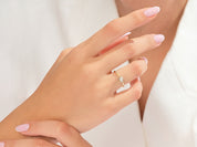 Scattered Gemstone Promise Ring