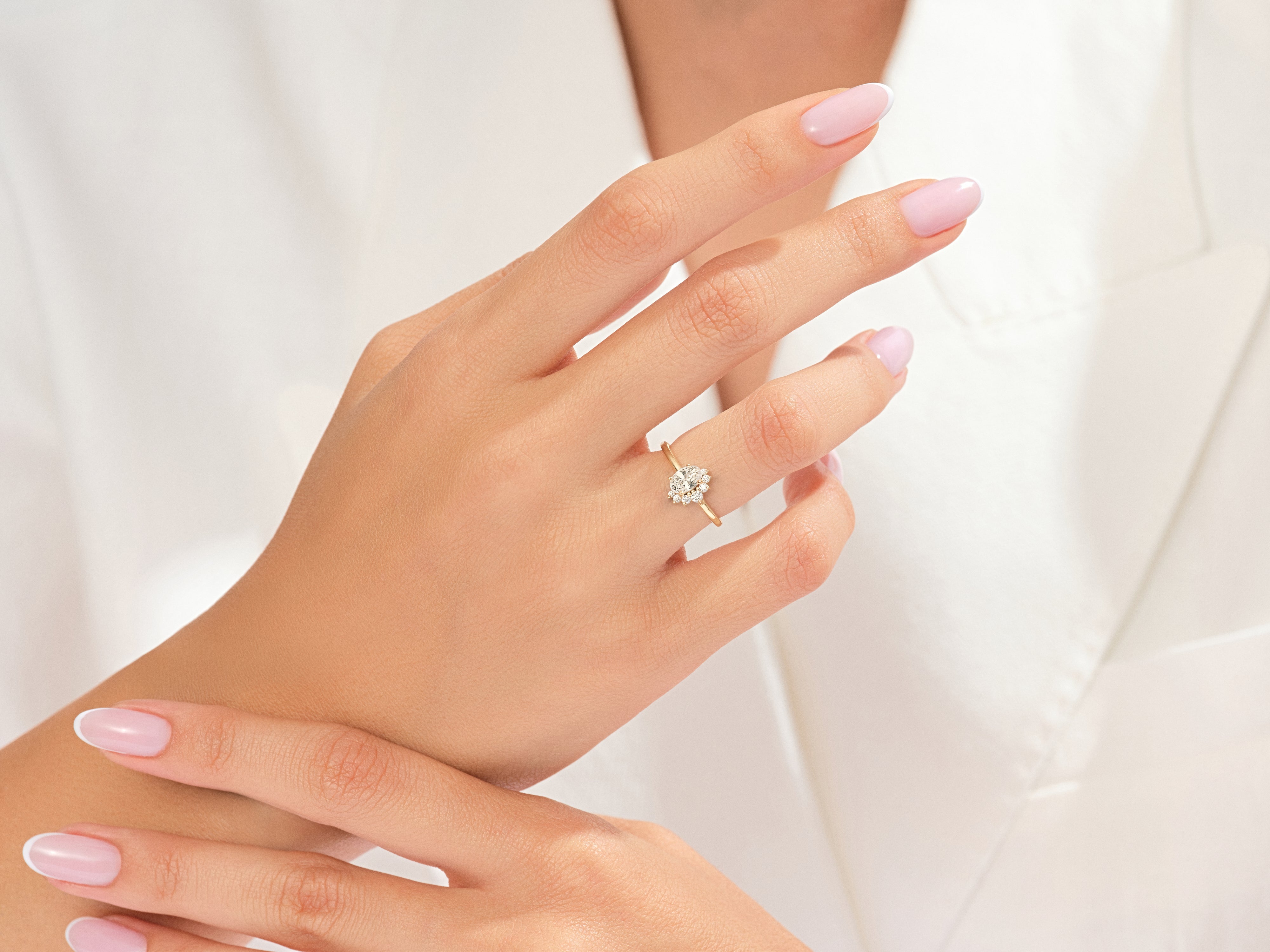 Cluster Gemstone Promise Ring